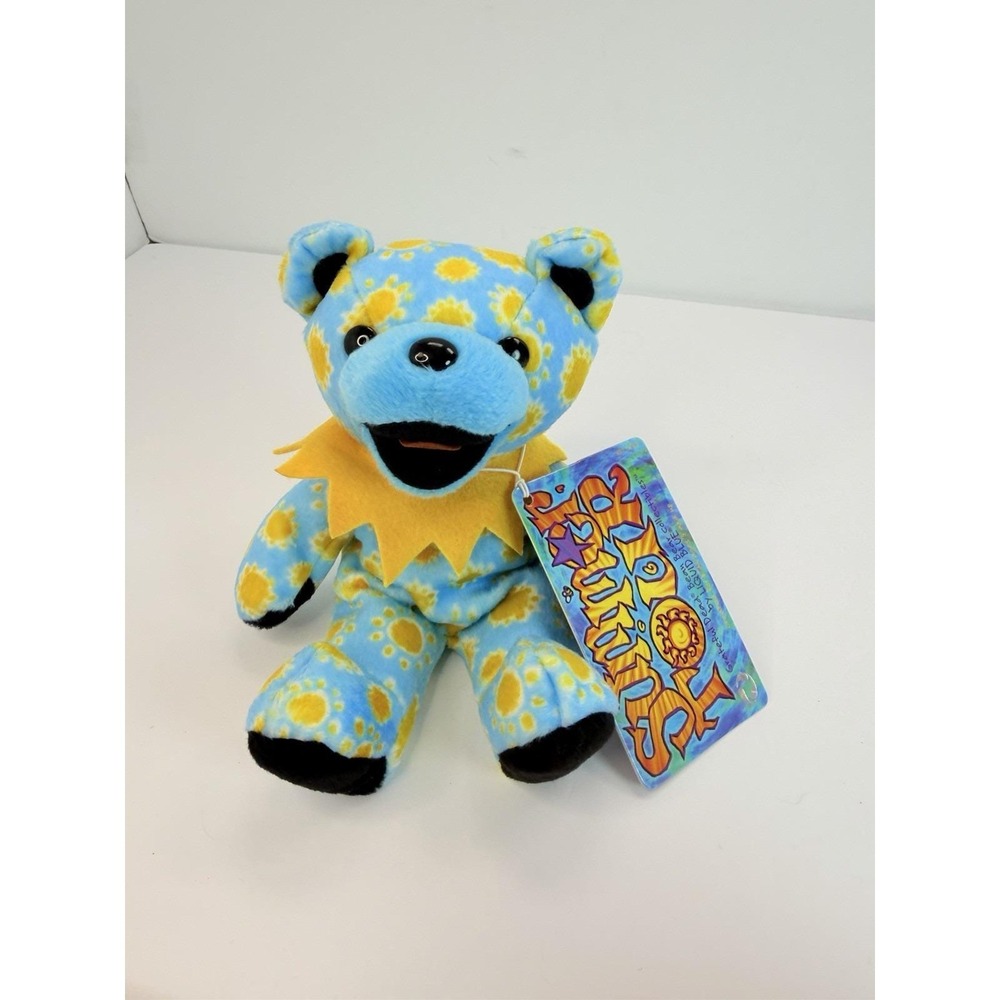 Summer Tour 7" Grateful Dead Bean Bear With Tag Series 7 Liquid Blue